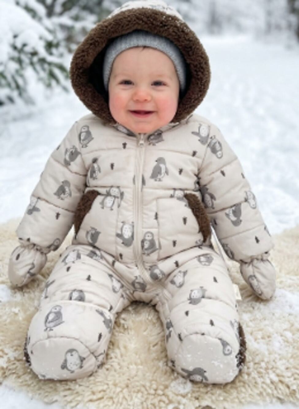 Wippette Baby Snowsuit Bunting sz 3-6 months NEW